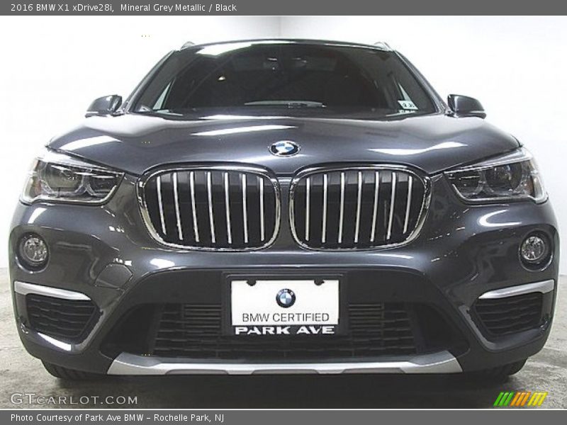 Mineral Grey Metallic / Black 2016 BMW X1 xDrive28i