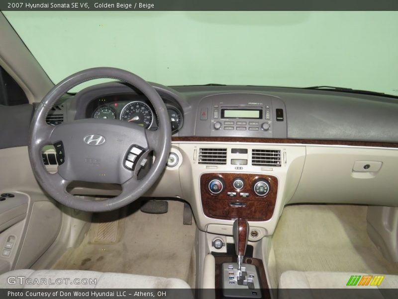Golden Beige / Beige 2007 Hyundai Sonata SE V6