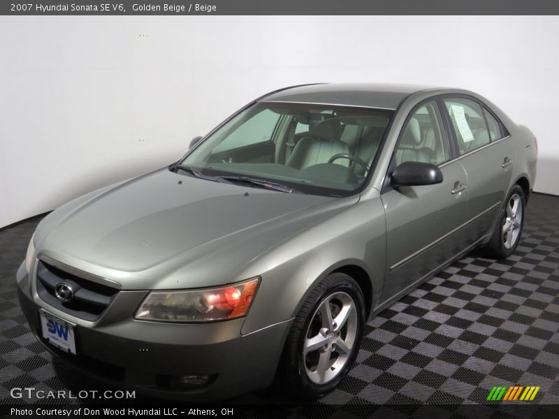 Golden Beige / Beige 2007 Hyundai Sonata SE V6