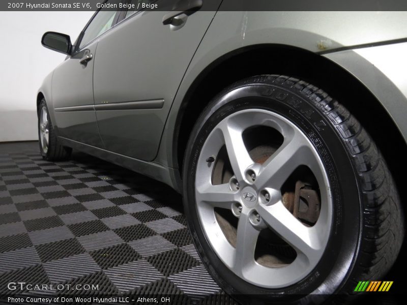 Golden Beige / Beige 2007 Hyundai Sonata SE V6