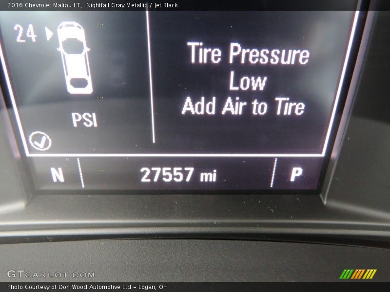 Nightfall Gray Metallic / Jet Black 2016 Chevrolet Malibu LT