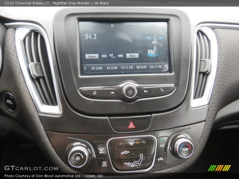 Nightfall Gray Metallic / Jet Black 2016 Chevrolet Malibu LT