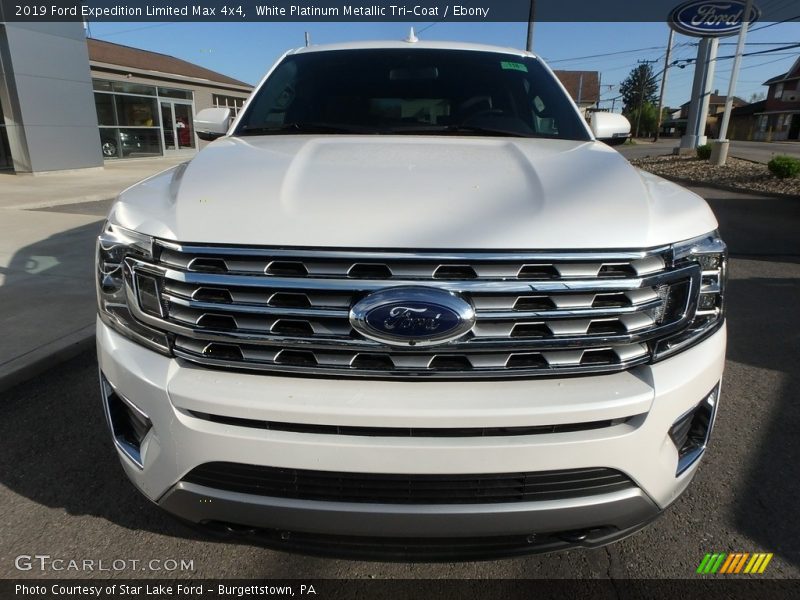 White Platinum Metallic Tri-Coat / Ebony 2019 Ford Expedition Limited Max 4x4