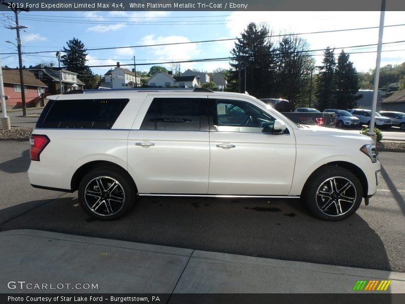 White Platinum Metallic Tri-Coat / Ebony 2019 Ford Expedition Limited Max 4x4