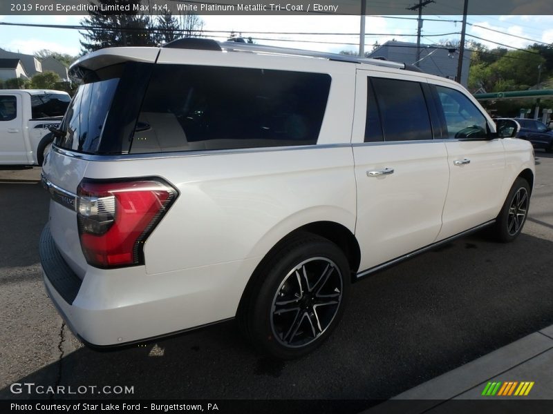 White Platinum Metallic Tri-Coat / Ebony 2019 Ford Expedition Limited Max 4x4