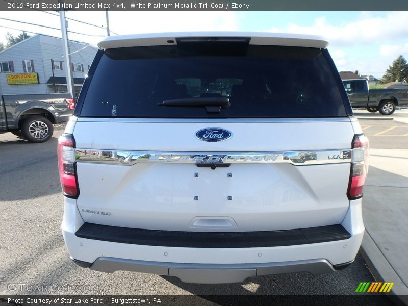 White Platinum Metallic Tri-Coat / Ebony 2019 Ford Expedition Limited Max 4x4