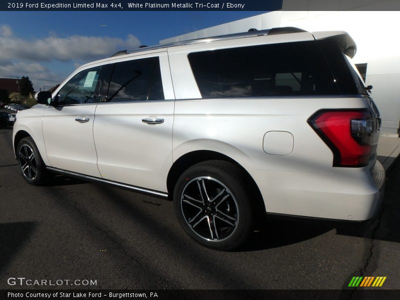 White Platinum Metallic Tri-Coat / Ebony 2019 Ford Expedition Limited Max 4x4