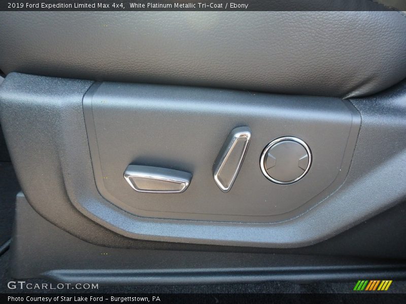 White Platinum Metallic Tri-Coat / Ebony 2019 Ford Expedition Limited Max 4x4
