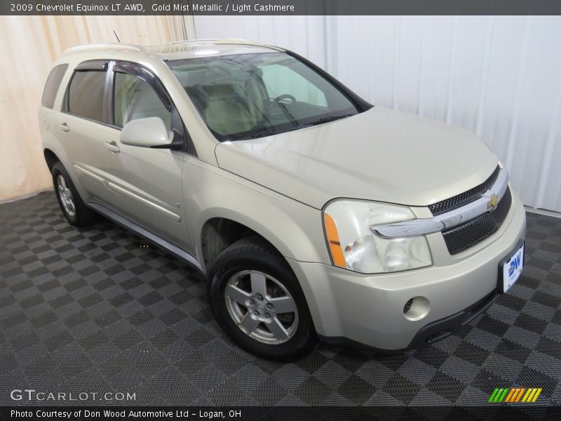 Gold Mist Metallic / Light Cashmere 2009 Chevrolet Equinox LT AWD