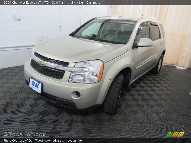 Gold Mist Metallic / Light Cashmere 2009 Chevrolet Equinox LT AWD