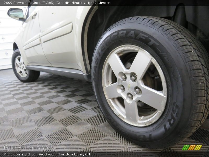 Gold Mist Metallic / Light Cashmere 2009 Chevrolet Equinox LT AWD