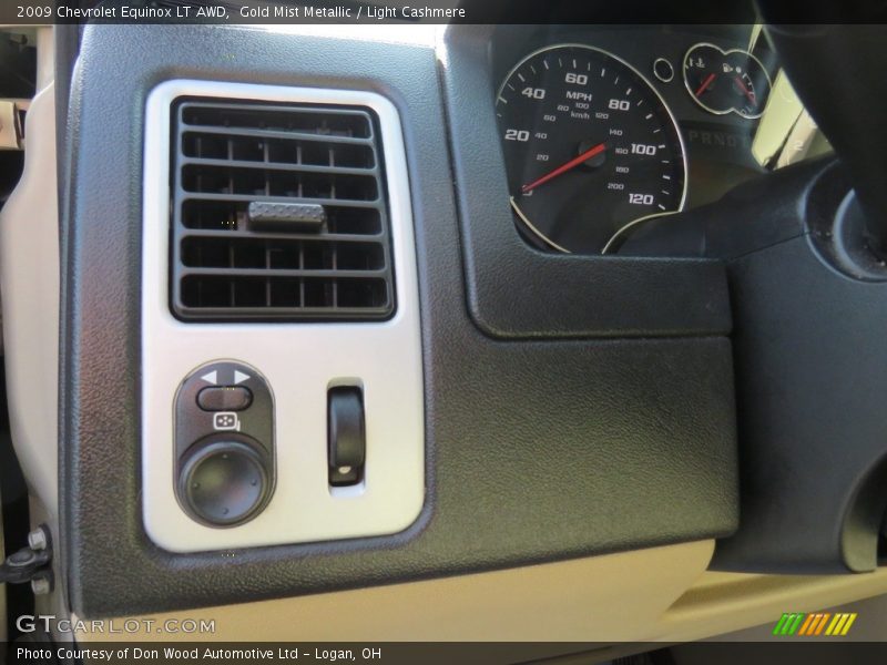 Gold Mist Metallic / Light Cashmere 2009 Chevrolet Equinox LT AWD