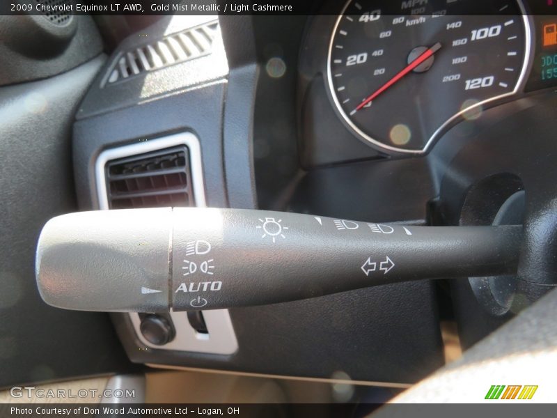 Gold Mist Metallic / Light Cashmere 2009 Chevrolet Equinox LT AWD