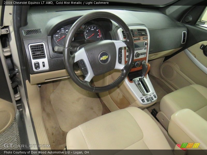 Gold Mist Metallic / Light Cashmere 2009 Chevrolet Equinox LT AWD