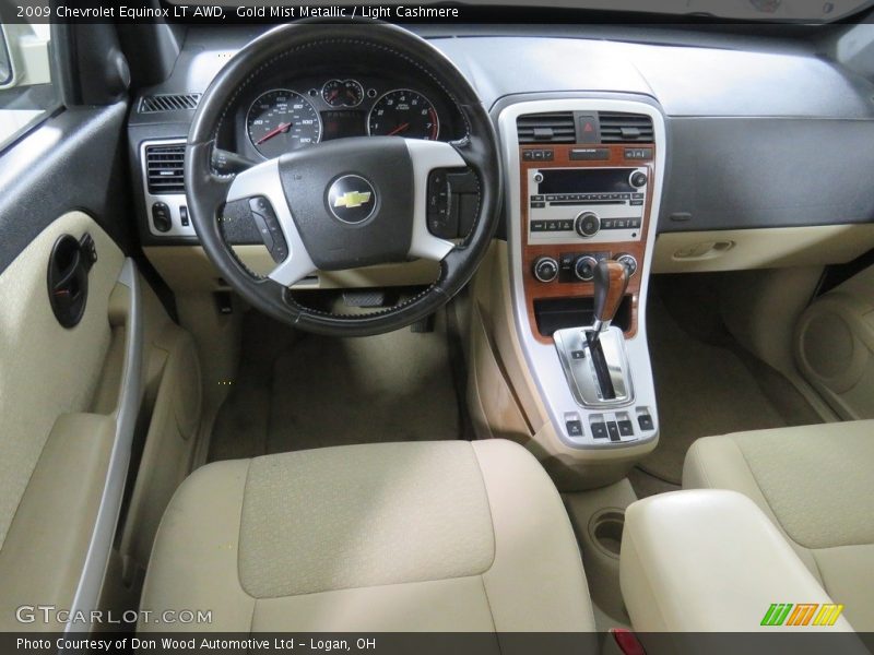 Gold Mist Metallic / Light Cashmere 2009 Chevrolet Equinox LT AWD