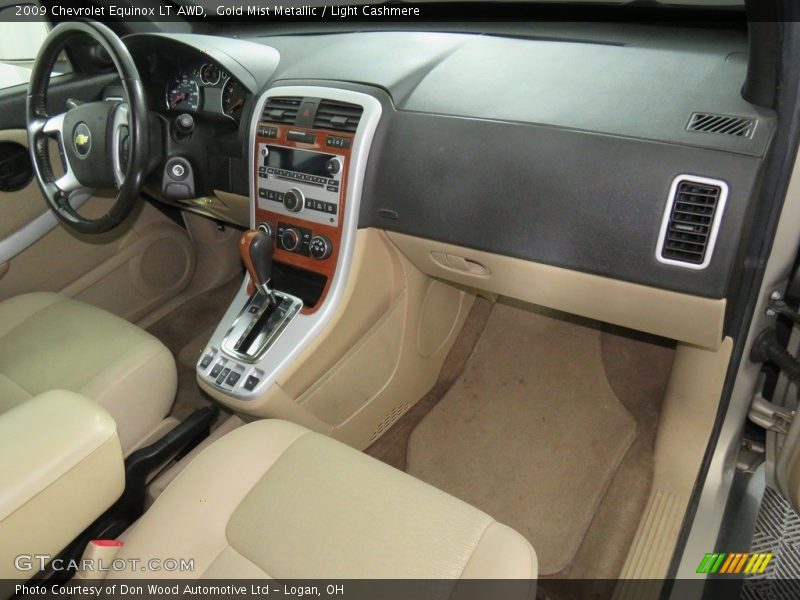 Gold Mist Metallic / Light Cashmere 2009 Chevrolet Equinox LT AWD