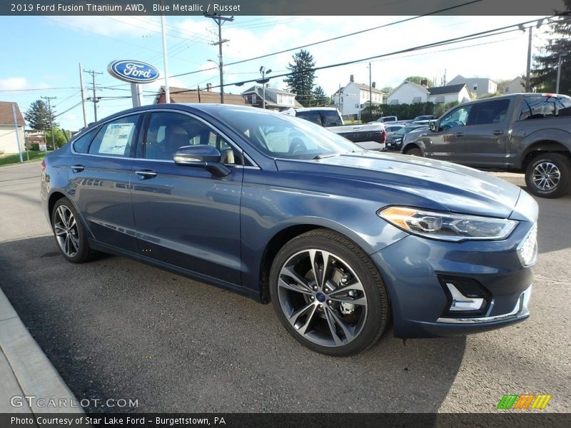 Front 3/4 View of 2019 Fusion Titanium AWD