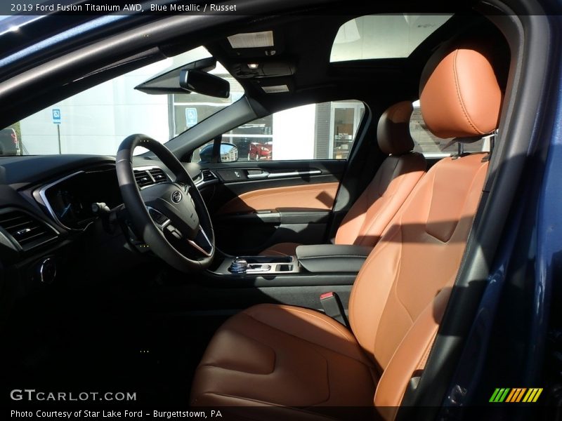 Front Seat of 2019 Fusion Titanium AWD