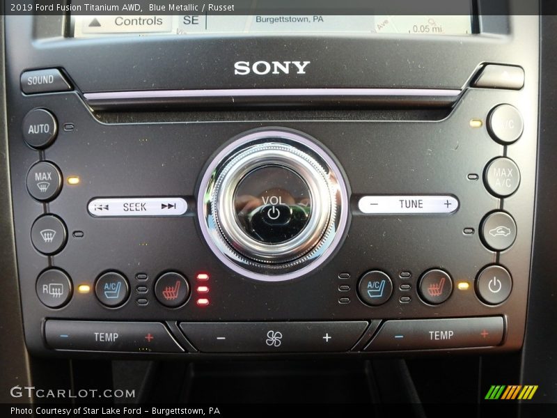 Controls of 2019 Fusion Titanium AWD