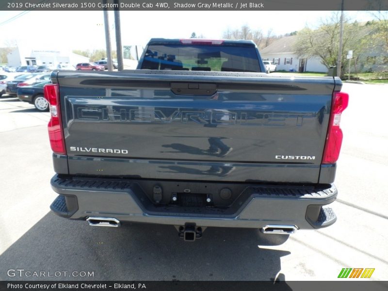 Shadow Gray Metallic / Jet Black 2019 Chevrolet Silverado 1500 Custom Double Cab 4WD