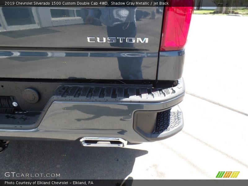 Shadow Gray Metallic / Jet Black 2019 Chevrolet Silverado 1500 Custom Double Cab 4WD