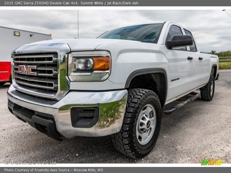 Summit White / Jet Black/Dark Ash 2015 GMC Sierra 2500HD Double Cab 4x4