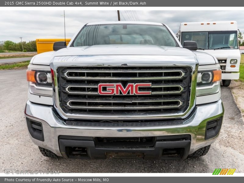 Summit White / Jet Black/Dark Ash 2015 GMC Sierra 2500HD Double Cab 4x4