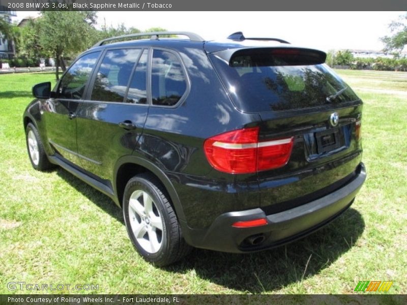 Black Sapphire Metallic / Tobacco 2008 BMW X5 3.0si