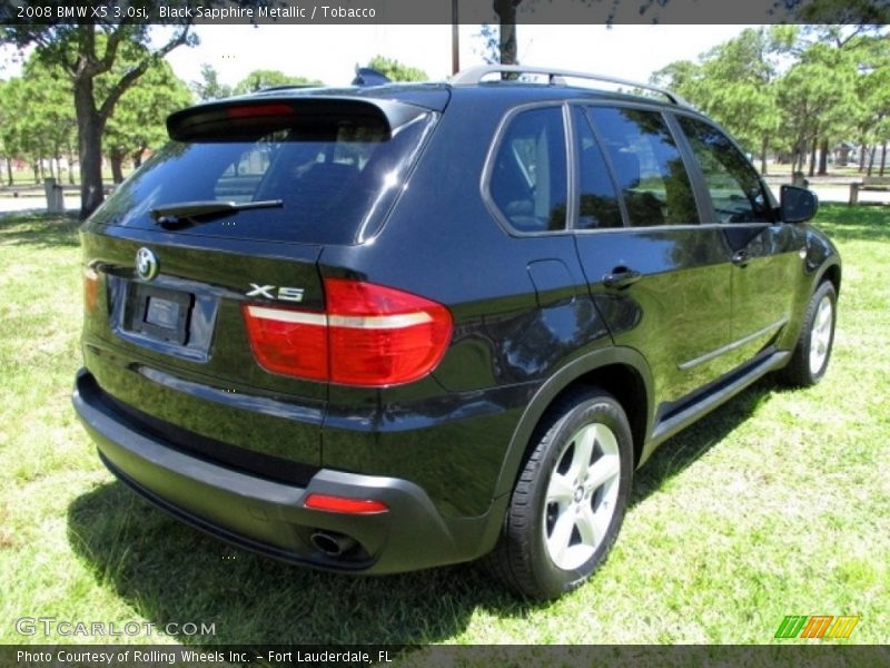 Black Sapphire Metallic / Tobacco 2008 BMW X5 3.0si