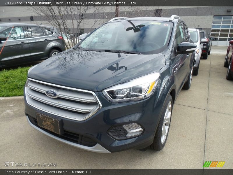 Baltic Sea Green / Chromite Gray/Charcoal Black 2019 Ford Escape Titanium