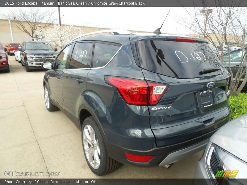 Baltic Sea Green / Chromite Gray/Charcoal Black 2019 Ford Escape Titanium