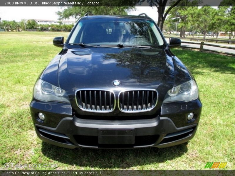 Black Sapphire Metallic / Tobacco 2008 BMW X5 3.0si