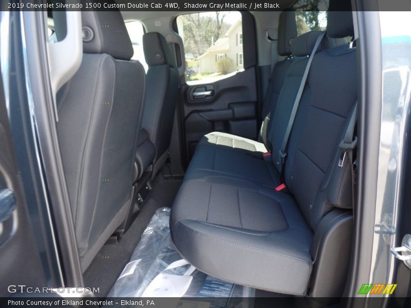 Shadow Gray Metallic / Jet Black 2019 Chevrolet Silverado 1500 Custom Double Cab 4WD
