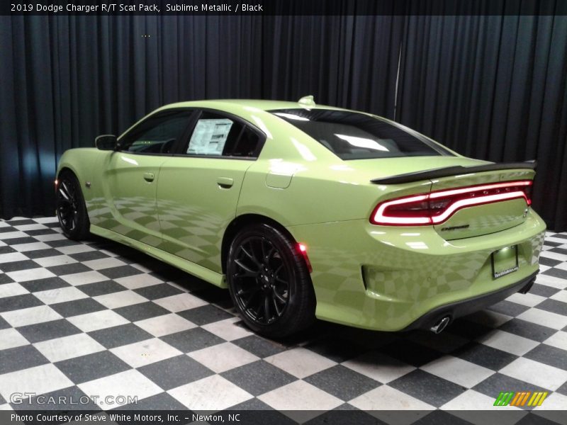 Sublime Metallic / Black 2019 Dodge Charger R/T Scat Pack