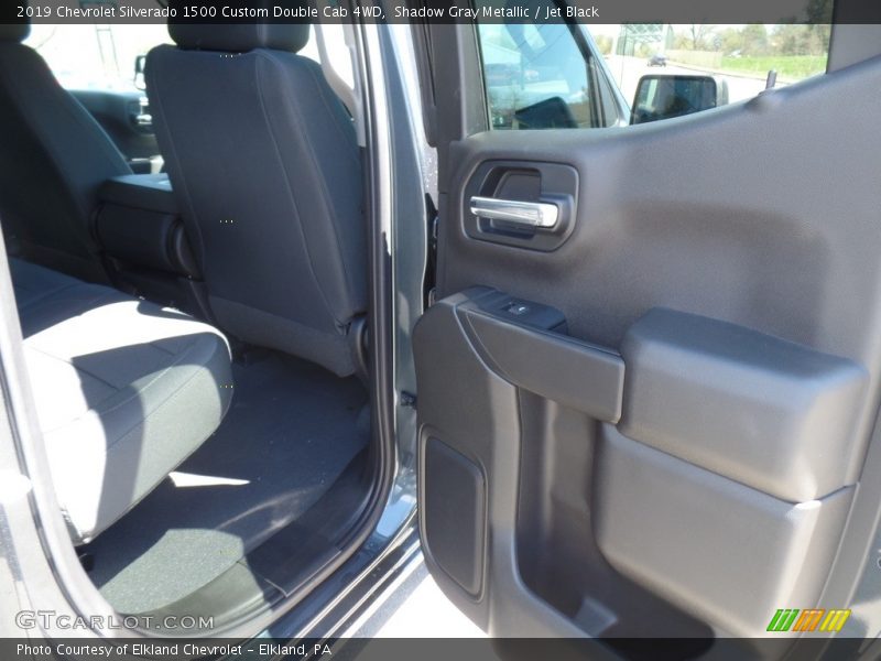 Shadow Gray Metallic / Jet Black 2019 Chevrolet Silverado 1500 Custom Double Cab 4WD