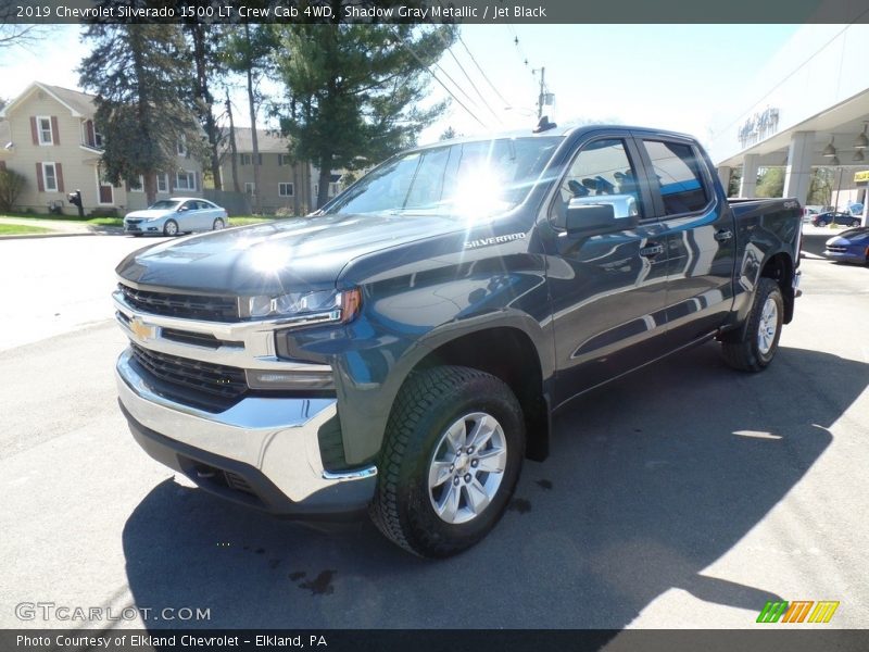 Shadow Gray Metallic / Jet Black 2019 Chevrolet Silverado 1500 LT Crew Cab 4WD