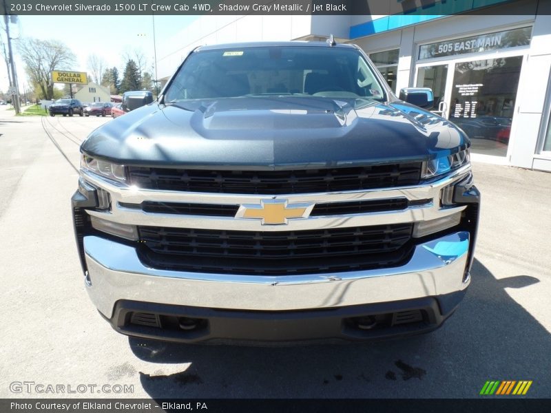 Shadow Gray Metallic / Jet Black 2019 Chevrolet Silverado 1500 LT Crew Cab 4WD