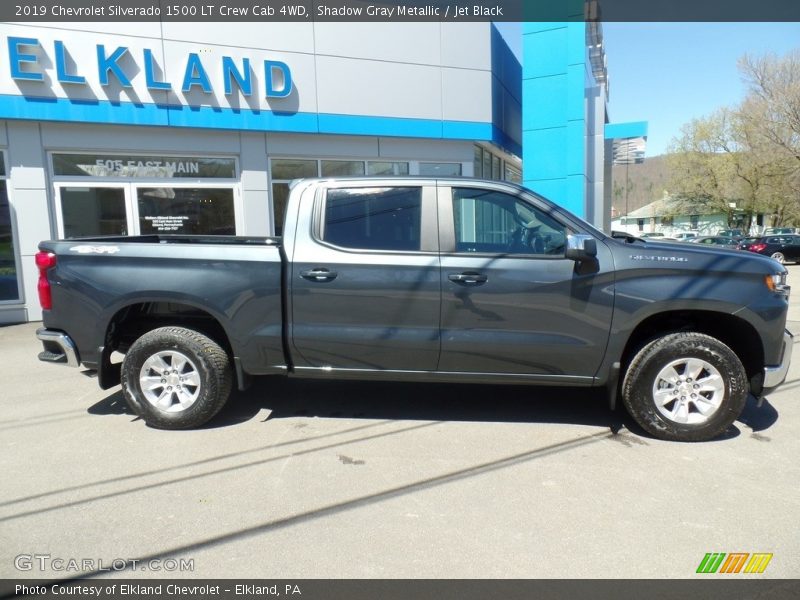 Shadow Gray Metallic / Jet Black 2019 Chevrolet Silverado 1500 LT Crew Cab 4WD