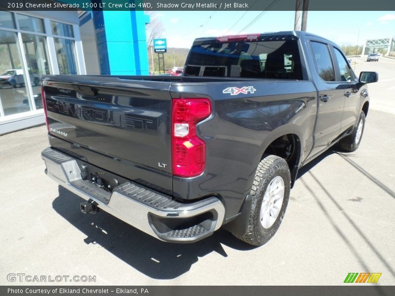 Shadow Gray Metallic / Jet Black 2019 Chevrolet Silverado 1500 LT Crew Cab 4WD