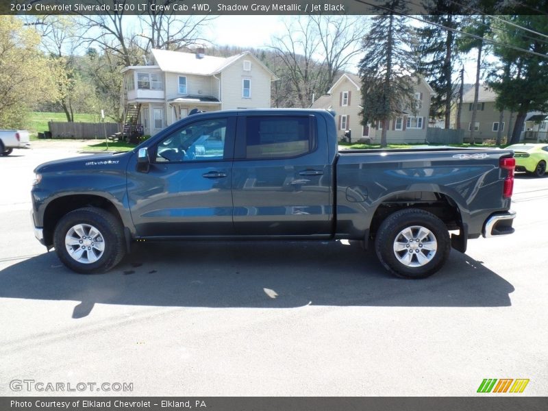 Shadow Gray Metallic / Jet Black 2019 Chevrolet Silverado 1500 LT Crew Cab 4WD