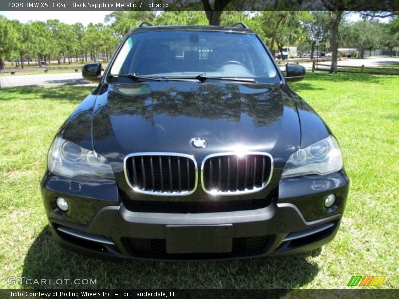 Black Sapphire Metallic / Tobacco 2008 BMW X5 3.0si
