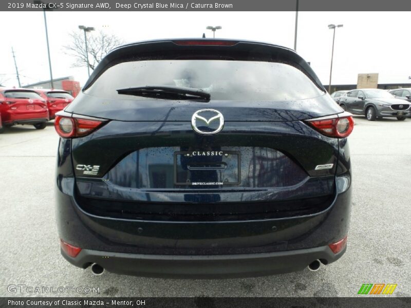 Deep Crystal Blue Mica / Caturra Brown 2019 Mazda CX-5 Signature AWD