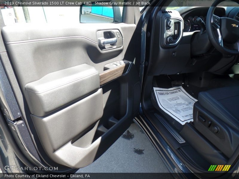 Shadow Gray Metallic / Jet Black 2019 Chevrolet Silverado 1500 LT Crew Cab 4WD