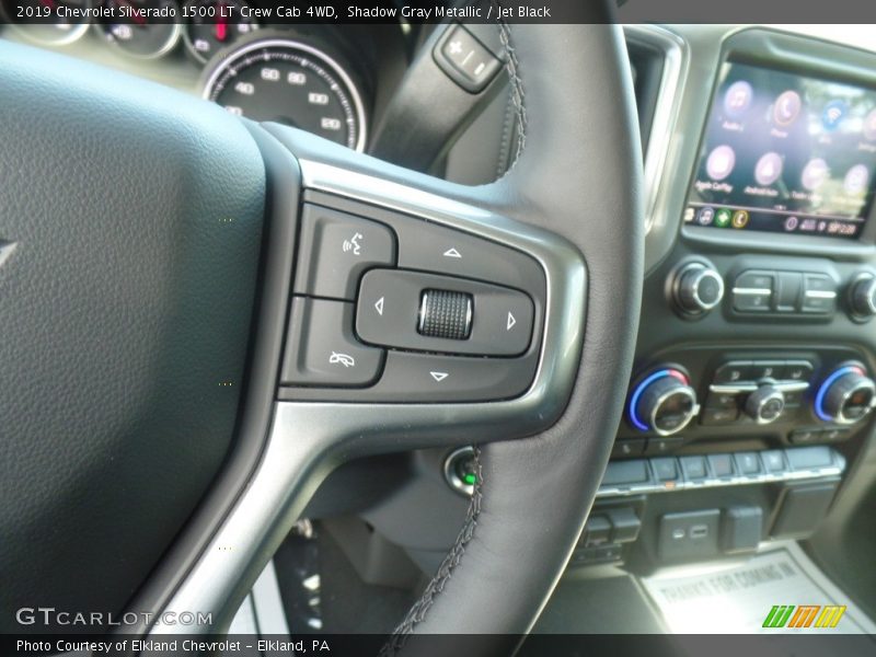 Shadow Gray Metallic / Jet Black 2019 Chevrolet Silverado 1500 LT Crew Cab 4WD