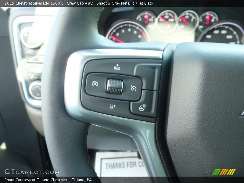 Shadow Gray Metallic / Jet Black 2019 Chevrolet Silverado 1500 LT Crew Cab 4WD