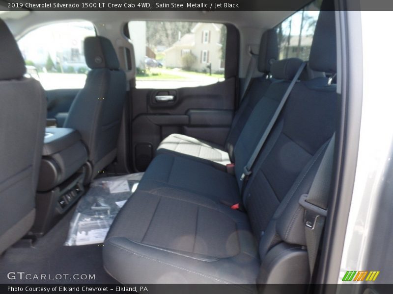 Satin Steel Metallic / Jet Black 2019 Chevrolet Silverado 1500 LT Crew Cab 4WD