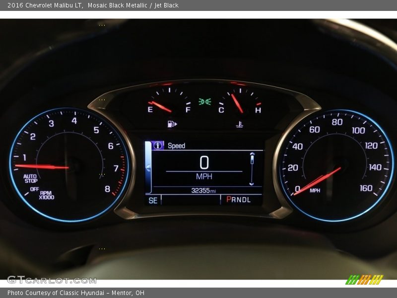 Mosaic Black Metallic / Jet Black 2016 Chevrolet Malibu LT