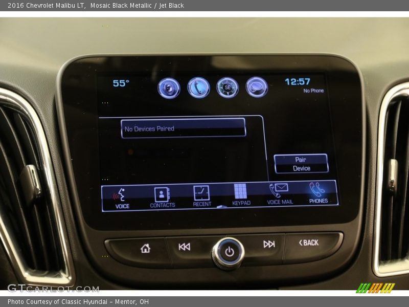 Mosaic Black Metallic / Jet Black 2016 Chevrolet Malibu LT