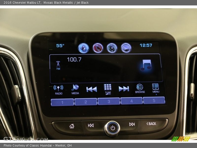 Mosaic Black Metallic / Jet Black 2016 Chevrolet Malibu LT