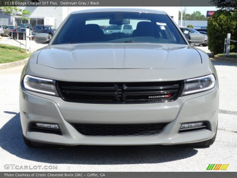 Destroyer Gray / Black 2018 Dodge Charger SXT Plus